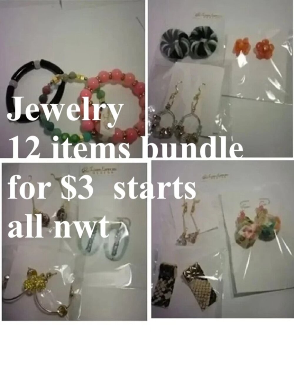 12 for $3 starts jewelry bundles